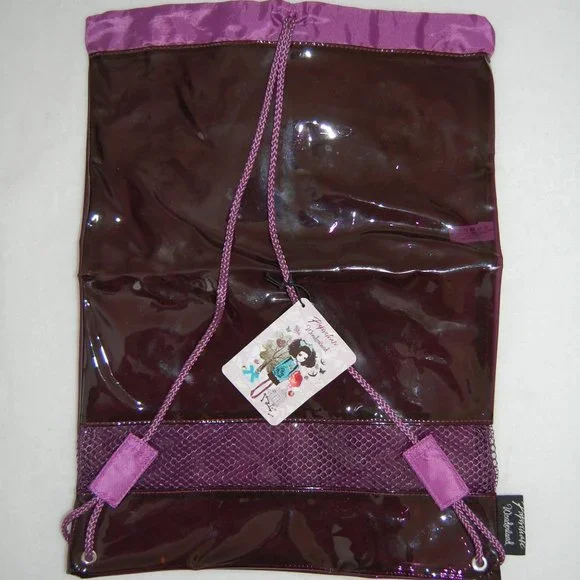 Paperchase Wonderland 2013, Back to School Purple Backpack, 12" Wide x 17" Tall - Picture 9 of 10